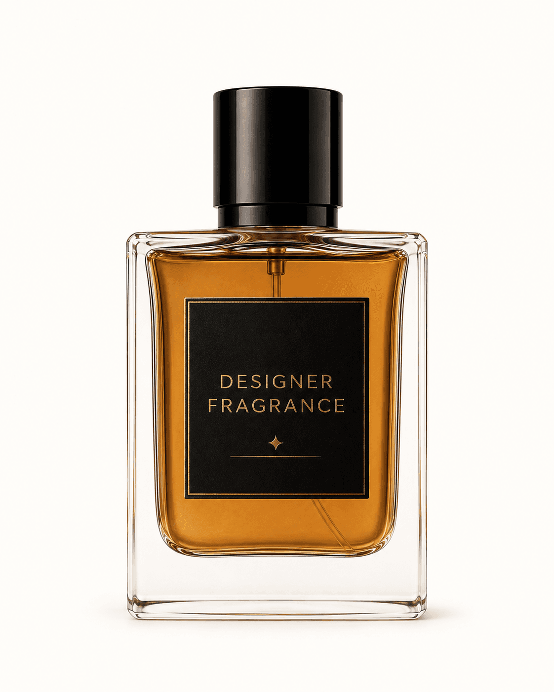 Traditional designer fragrance bottle