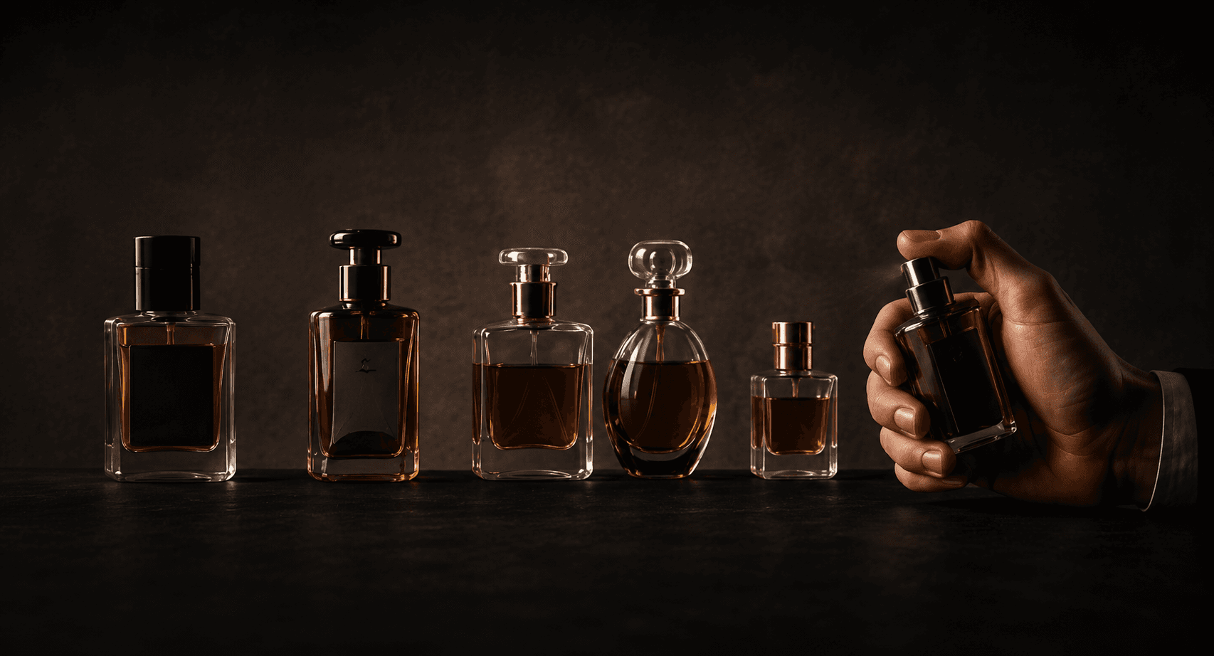 A century of traditional perfume bottles